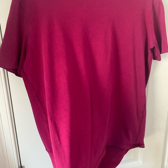 FINAL PRICE CUT LULULEMON Back in Action Pink Short Sleeve size 4-6  21” ptp - Picture 7 of 13